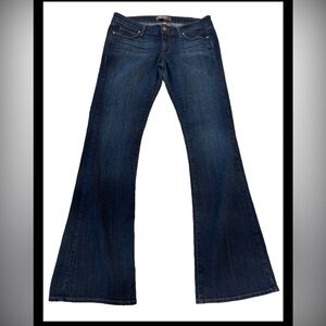 Paige Jeans Bootcut Flare Noah Low Rise Stretch Dark Wash SZ 30